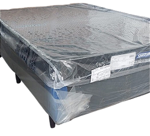 Colchão D33 c/ 14 cm de altura + Base Box Casal Novo