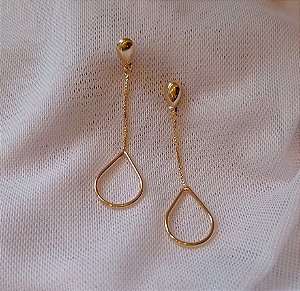 Brinco Fio Veneziana Liso Fino Banhado Ouro 18k Antialergico