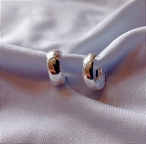 Brinco Argola Prateada Pequena P Antialergico