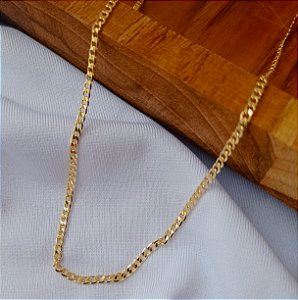 Corrente Masculina Dourada Estilosa Banhado Ouro 18k Antialergico