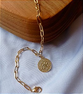 Pulseira com Pingente Pet Cachorro Banhado Ouro 18k Antialergico