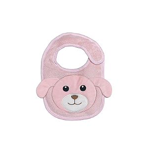 Babador Power Sec Animado Cão Rosa