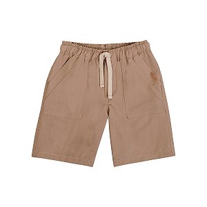 Bermuda Postal Tecido Confort Marrom