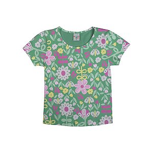 Blusa Estampada Cotton Verde