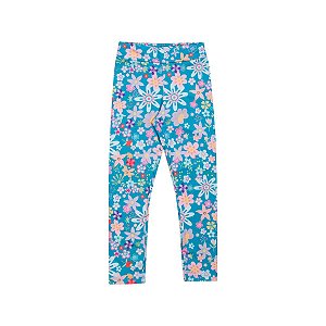 Legging Básica Malha Térmica Sublimada Azul