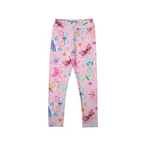 Legging Básica Malha Térmica Sublimada Rosa