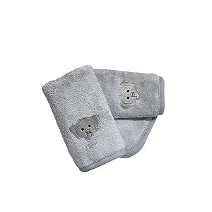 Kit Babita Power Sec com 3 babadores Elefante Cinza