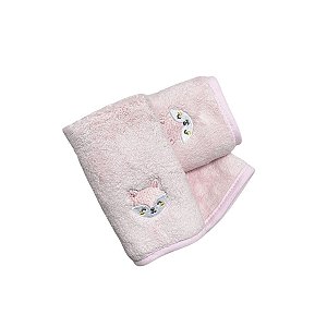 Kit Babita Power Sec com 3 babadores Raposa Rosa