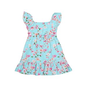 Vestido Garden Cotton Digital Azul