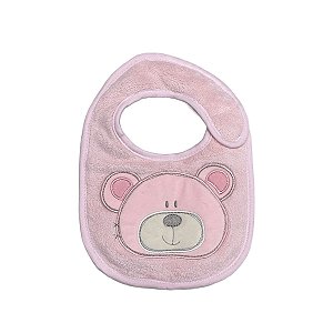 Babador Power Sec Animado Urso Rosa