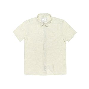 Camisa Casual Manga Curta Amarelo Claro