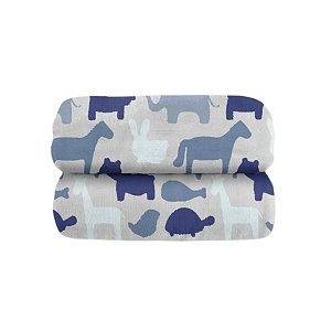 Cobertor Safari Azul