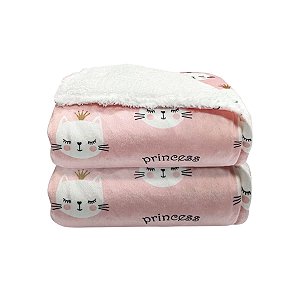 Cobertor Sherpan Printed Gata
