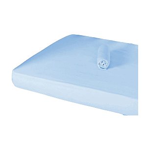 Lençol com Elástico para Berço Marshmallow Azul Bebê