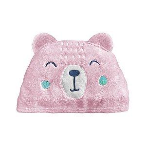 Toalha Power Sec Animada Urso Rosa