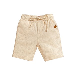 Bermuda Linho Kids Bege