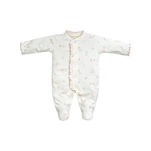 Macacão Longo Estampado Suedine Pima Rosê