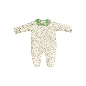 Macacão Longo Estampado Suedine Verde