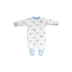 Macacão Longo Suedine Masculino Azul