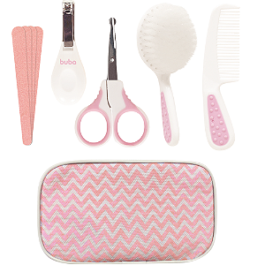 Kit Cuidados com Estojo Rosa