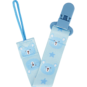 Prendedor de Chupeta Ursinho Azul