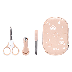 Kit Manicure com Estojo Rosa