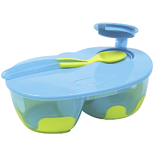 Kit Refeição com Divisória Azul