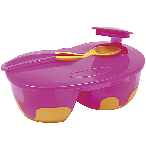 Kit Refeição com Divisória Rosa