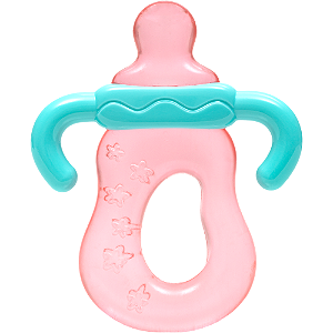 Mordedor com Água Mamadeira Rosa