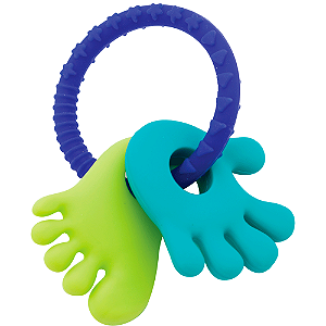 Mordedor Mãozinha e Pezinho Azul e Verde