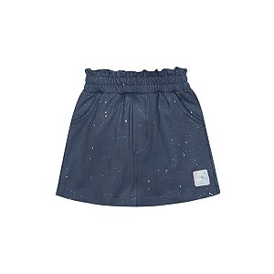 Shorts/Saia Azul Jeans Escuro