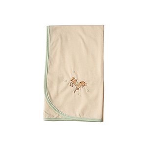 Cueiro Malha Cavalos Verde Menta