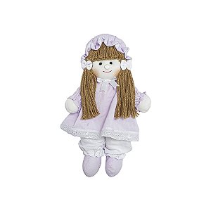 Boneca Luiza Vestido Lilás Liso
