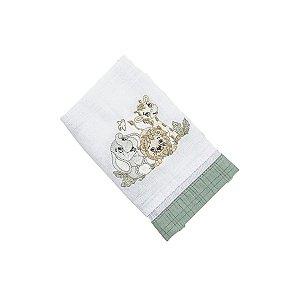 Toalha de Boca Bordado Safari Verde