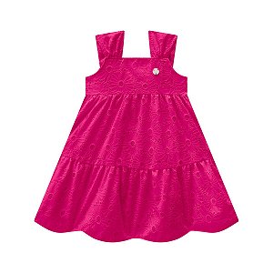 Vestido Alça em Laise Rosa