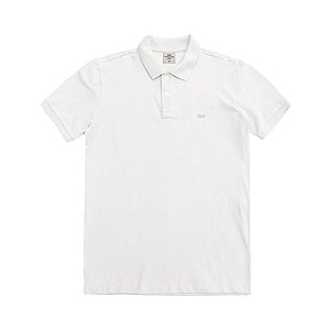 Camiseta Polo Suedine Lisa Off White