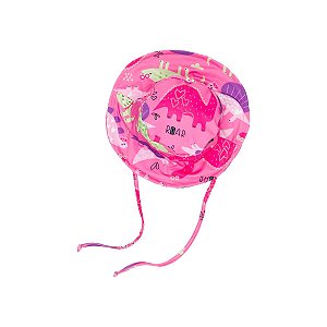 Chapéu de Praia Proteção UV Estampado Dina Rosa