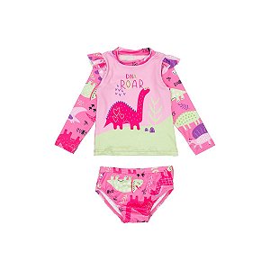 Conjunto Manga Longa Proteção UV Dina Rosa