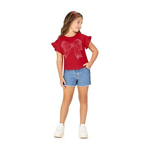 Blusa em Cotton Laço