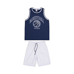 Conjunto Basketball Machão Proteção UV e Bermuda Dry