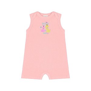 Macaquinho Bebê Sem Manga Suedine Feminino