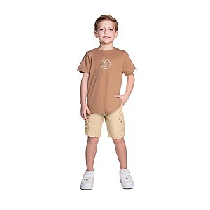 Bermuda Clean Jeans e Sarja Comfort Bege