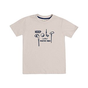 Camiseta Golf Meia Malha Bege