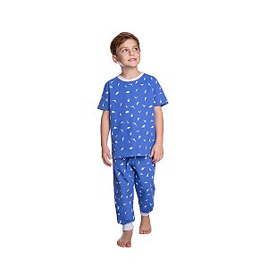 Pijama Estampado Blusa e Calça Malha
