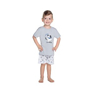 Pijama Puppy Friend Camiseta e Bermuda Malha