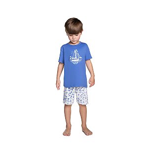 Pijama Set Sail Camiseta e Bermuda Malha