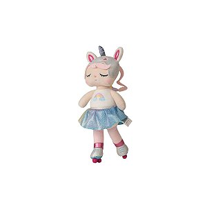 Boneca Mini Unicórnio Patinadora Angela Metoo