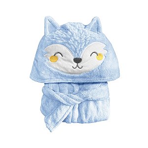 Roupão Power Sec Animado Raposa Azul