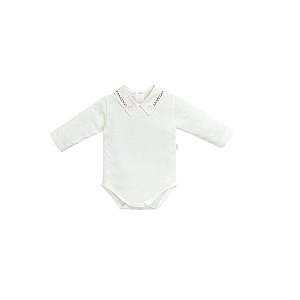 Body Gola Bordada Cavalinho Clássico Masculino Off White