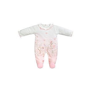 Macacão Longo Suedine Feminino Girafa Rosa